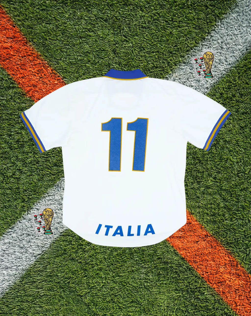Italy 1996–1997 Away Jersey – #11 – Classic Nike Azzurri Edition