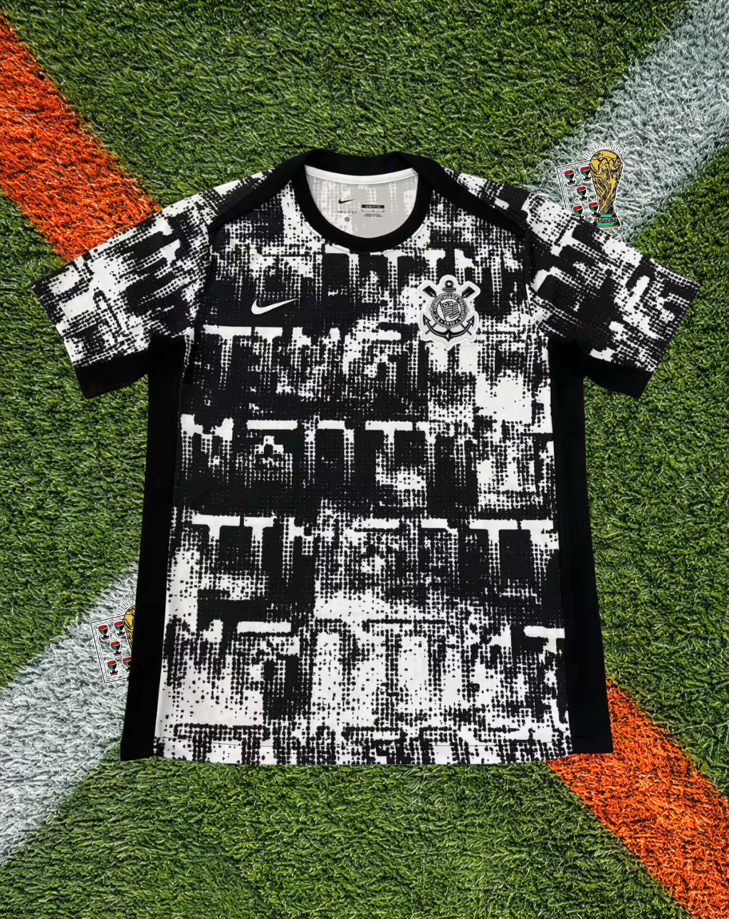 Nike Corinthians 2025/2026 Pre-Match Training Jersey – White/Black
