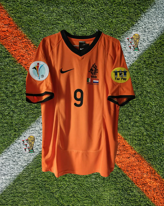 Netherlands 2000 Home Jersey (Euro Edition) – Kluivert #9 – UEFA Euro 2000 Classic