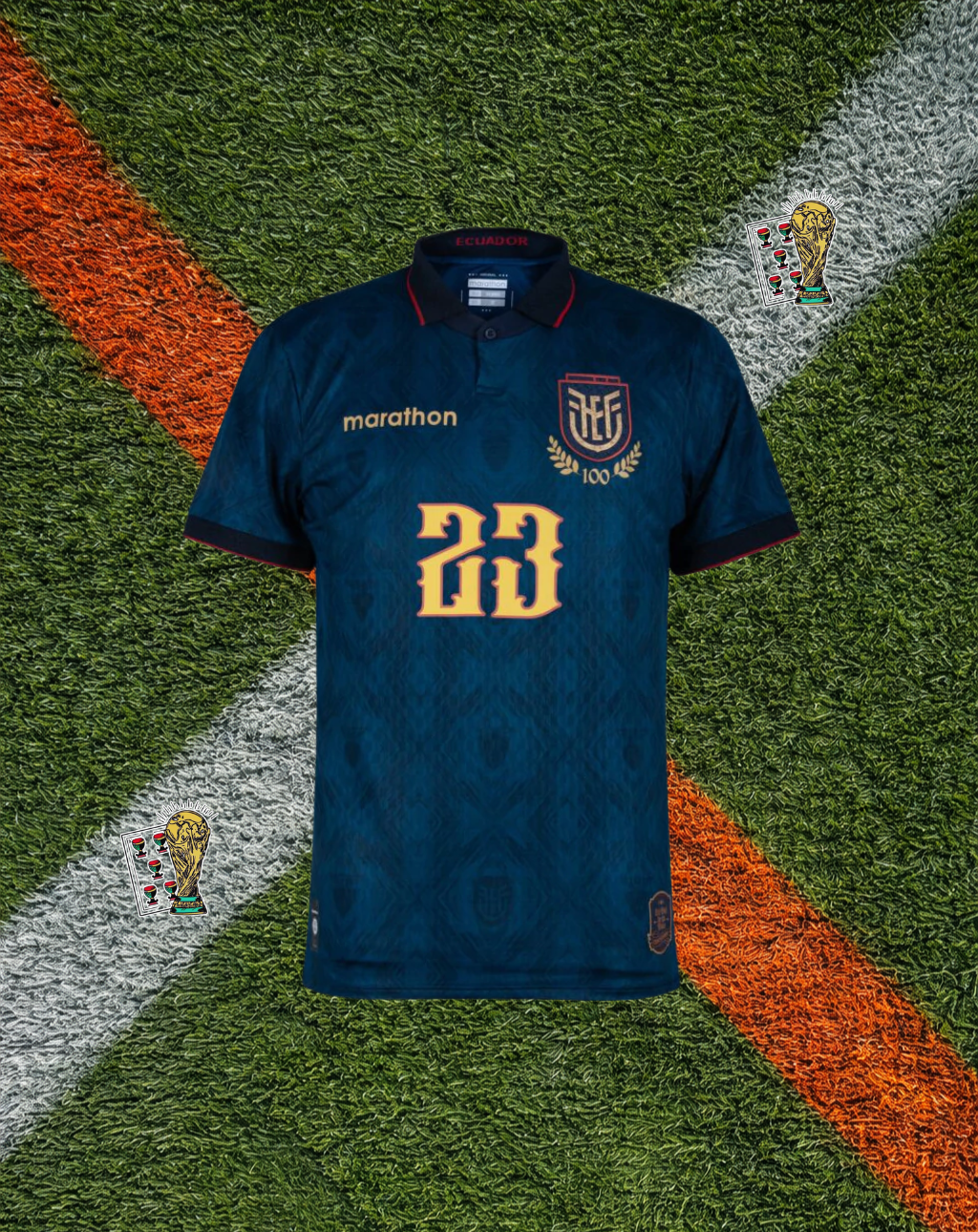 Ecuador 2025 Centenary Home Jersey – M. Caicedo #25 – FEF 100th Anniversary Edition