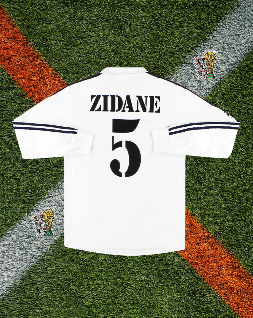 Real Madrid 2001–02 Home Long Sleeve Zidane #5 – Adidas Champions League Edition Teka Shirt