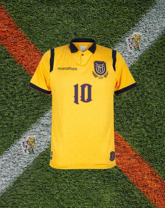 Ecuador 2025 Centenary AWAY Jersey – PAEZ #10 – FEF 100th Anniversary Edition