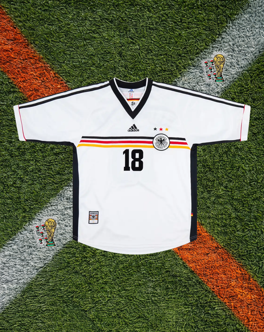 Germany 1998–2000 Home Jersey – Klinsmann #18 – Classic Adidas DFB Shirt