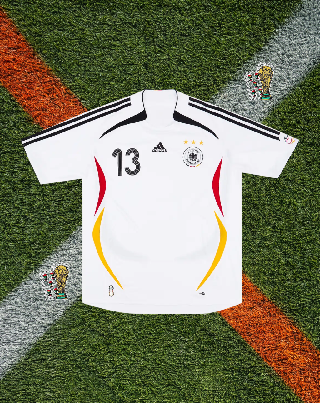 Germany 2006 World Cup Home Jersey – Ballack #13 – Adidas Teamgeist Classic