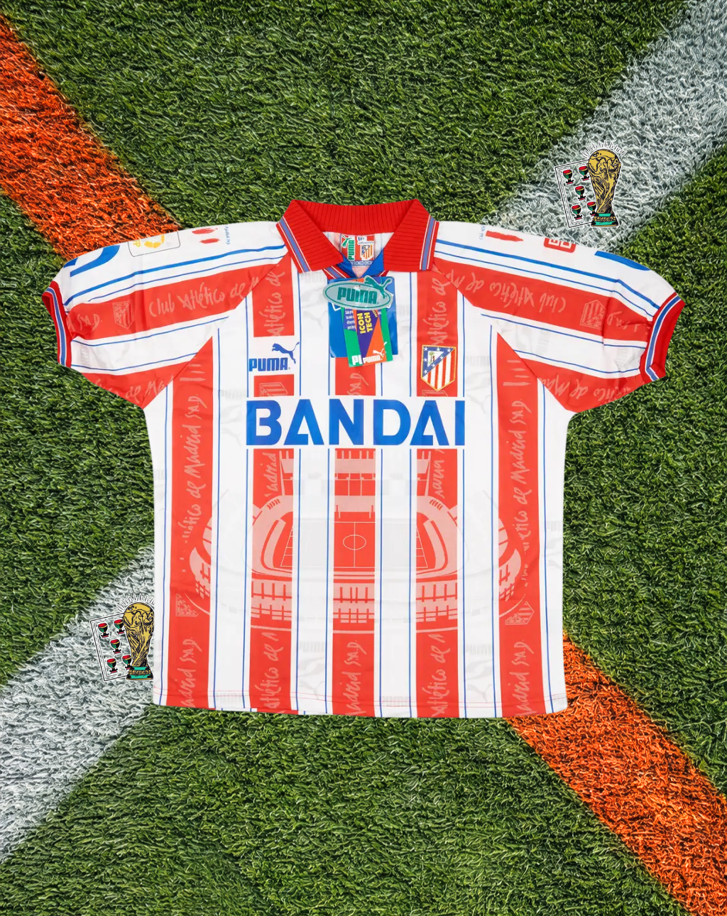 Atlético Madrid 1996-1997 Home Jersey – KIKO #19- "Bandai" Edition