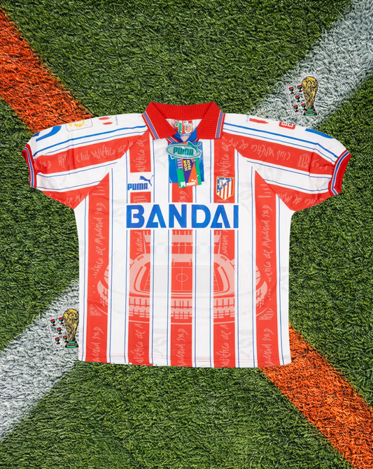 Atlético Madrid 1996-1997 Home Jersey – KIKO #19- "Bandai" Edition