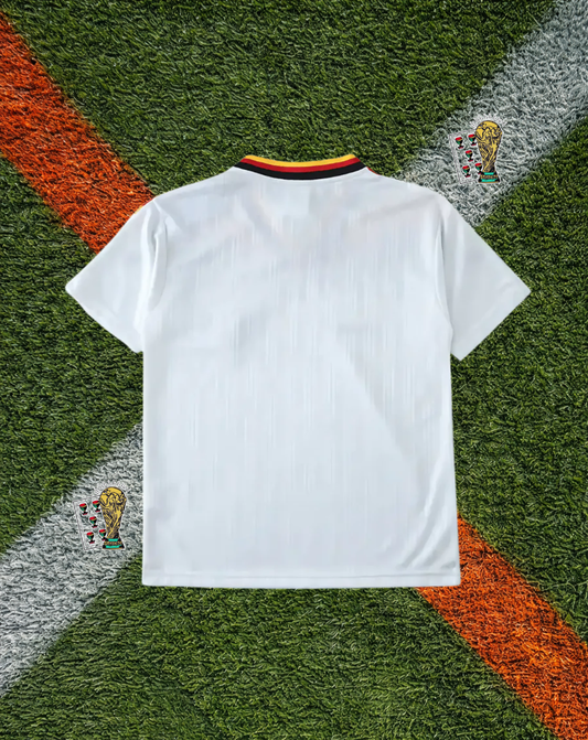 Germany 1994–96 Home Jersey – Adidas White Diamond Era Classic