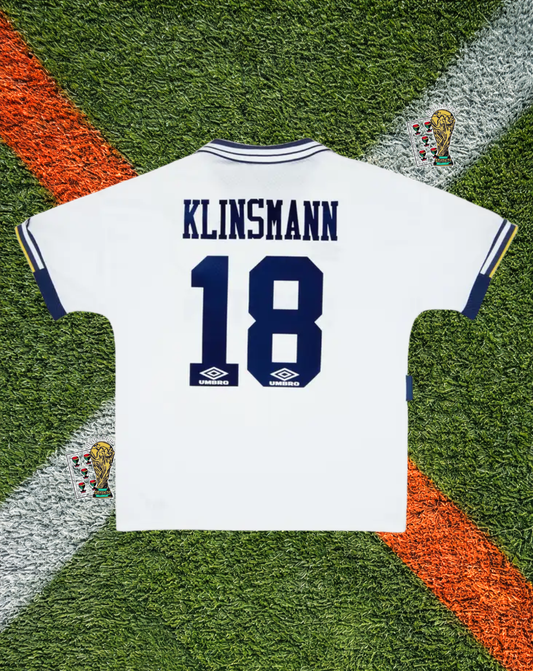 Tottenham Hotspur 1993-1995 Home Jersey – Klinsmann #18- Umbro Edition