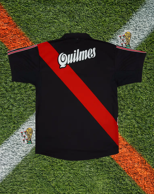 River Plate 1998-99 Away Jersey– Adidas "Quilmes" Black Edition