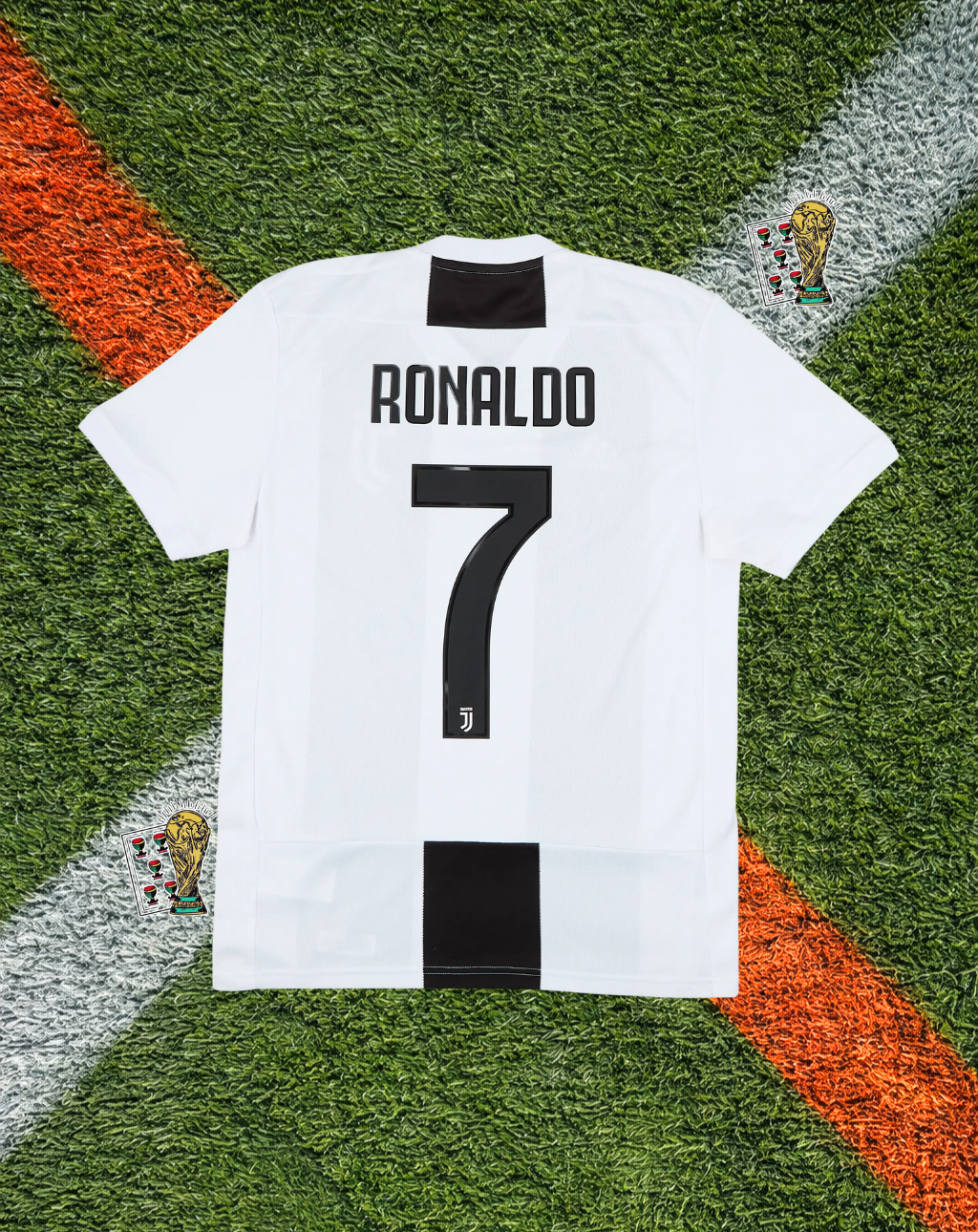 Juventus 2018–19 Home Jersey – Ronaldo #7 -Jeep Black & White Adidas Kit