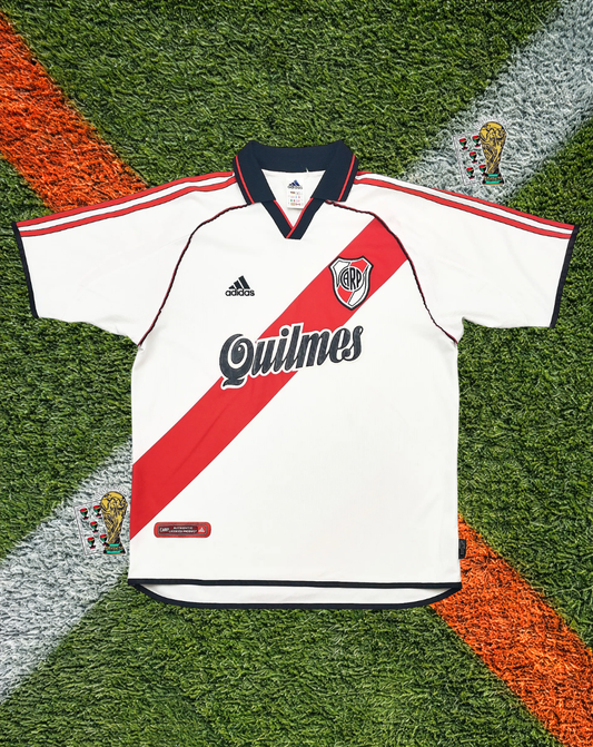 River Plate 2000-02 Home Jersey – Adidas "Quilmes" Millennial Edition