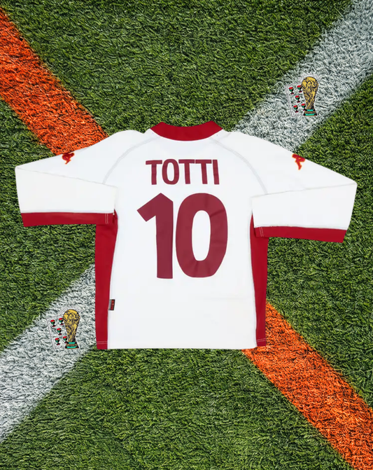 AS Roma 2001-2002 Away Jersey – Totti #10- "INA Assitalia"  Edition
