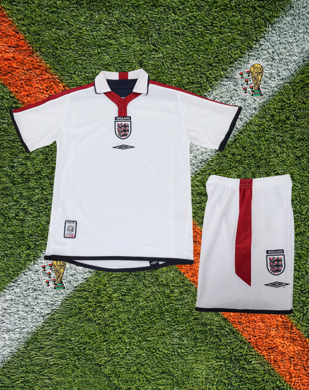 England 2003–2005 Home Jersey –  Early-2000s Captain’s Model- Kids Edition