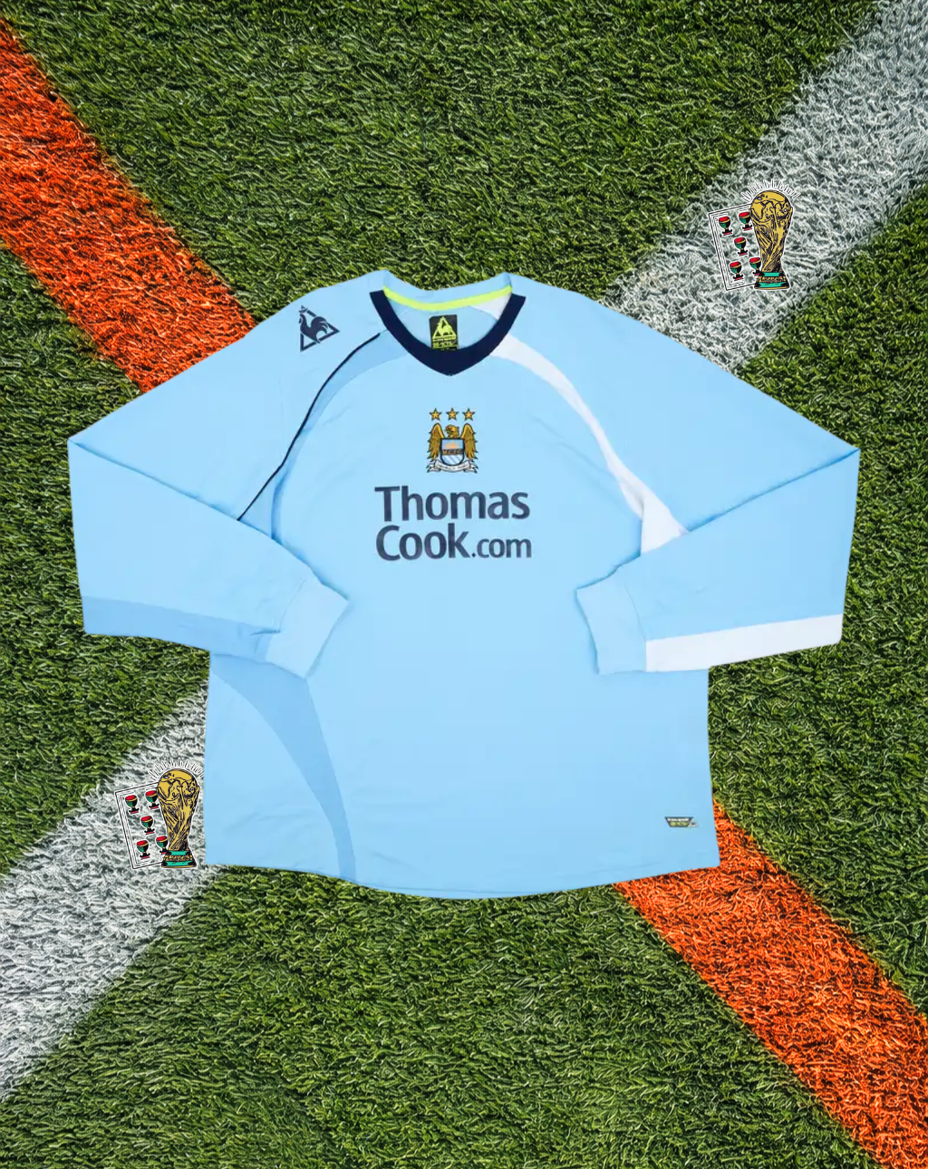 Manchester City 2008-09 Home Jersey – Elano #11 – Le Coq Sportif- Longsleeve