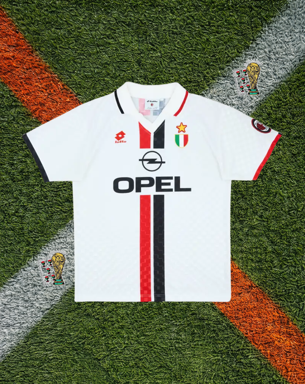AC Milan 1995–97 Away Shirt – Iconic Maldini #3-Vintage Lotto Classic