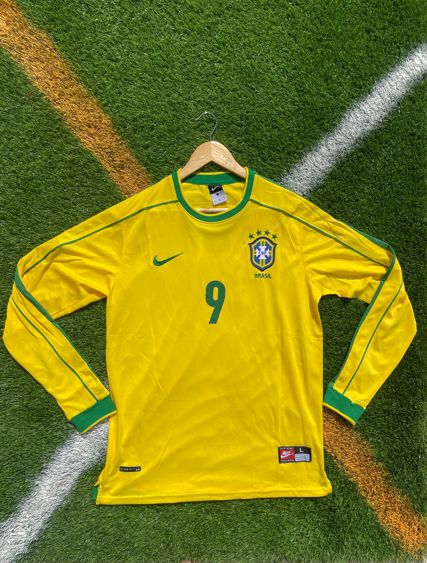 Brazil 1998 Home Ronaldo #9 World Cup Final Retro Soccer Jersey – Iconic Seleção Shirt