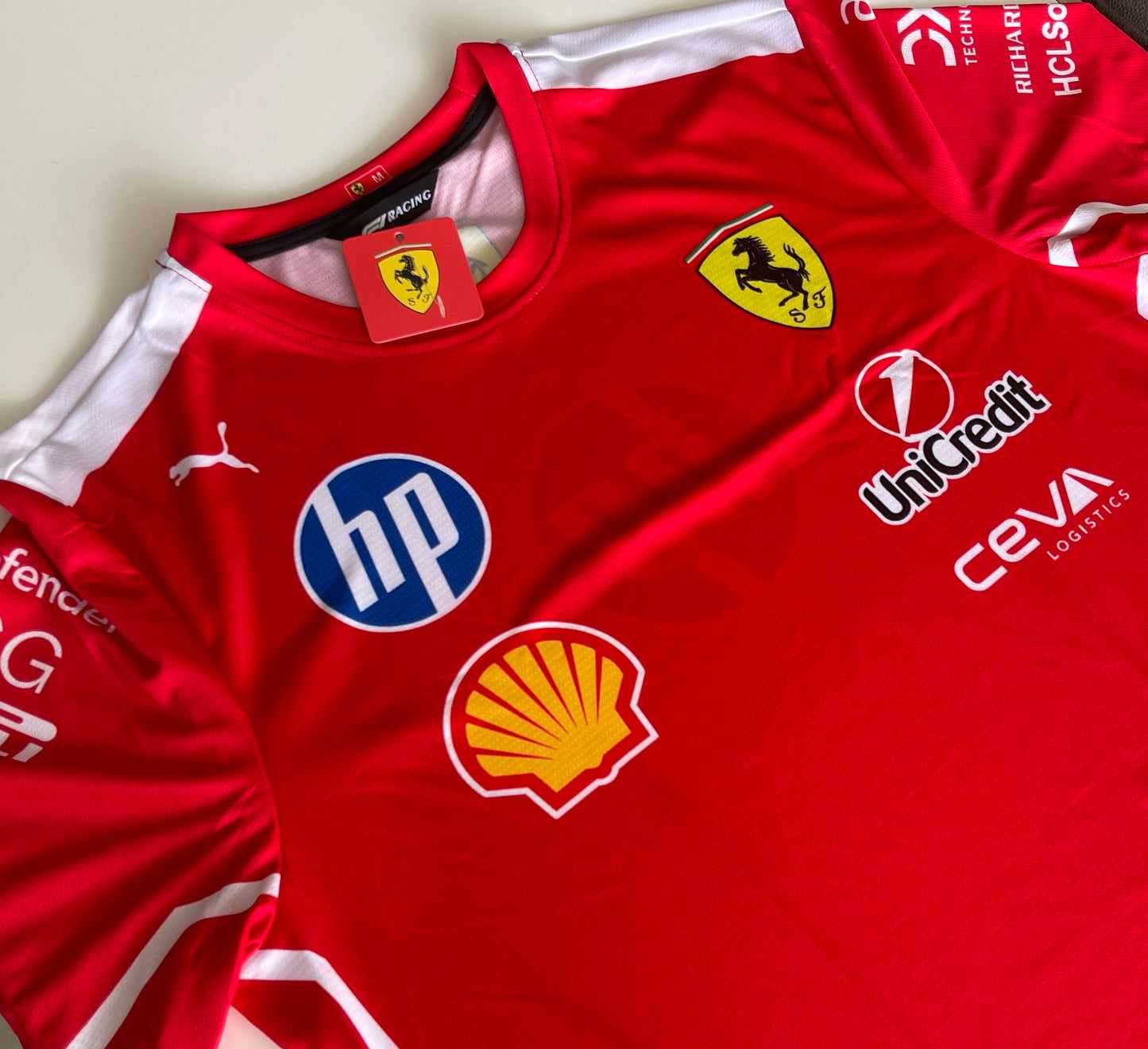 Ferrari Formula 1 Classic Red Team Shirt – Scuderia Ferrari Puma F1 Fanwear