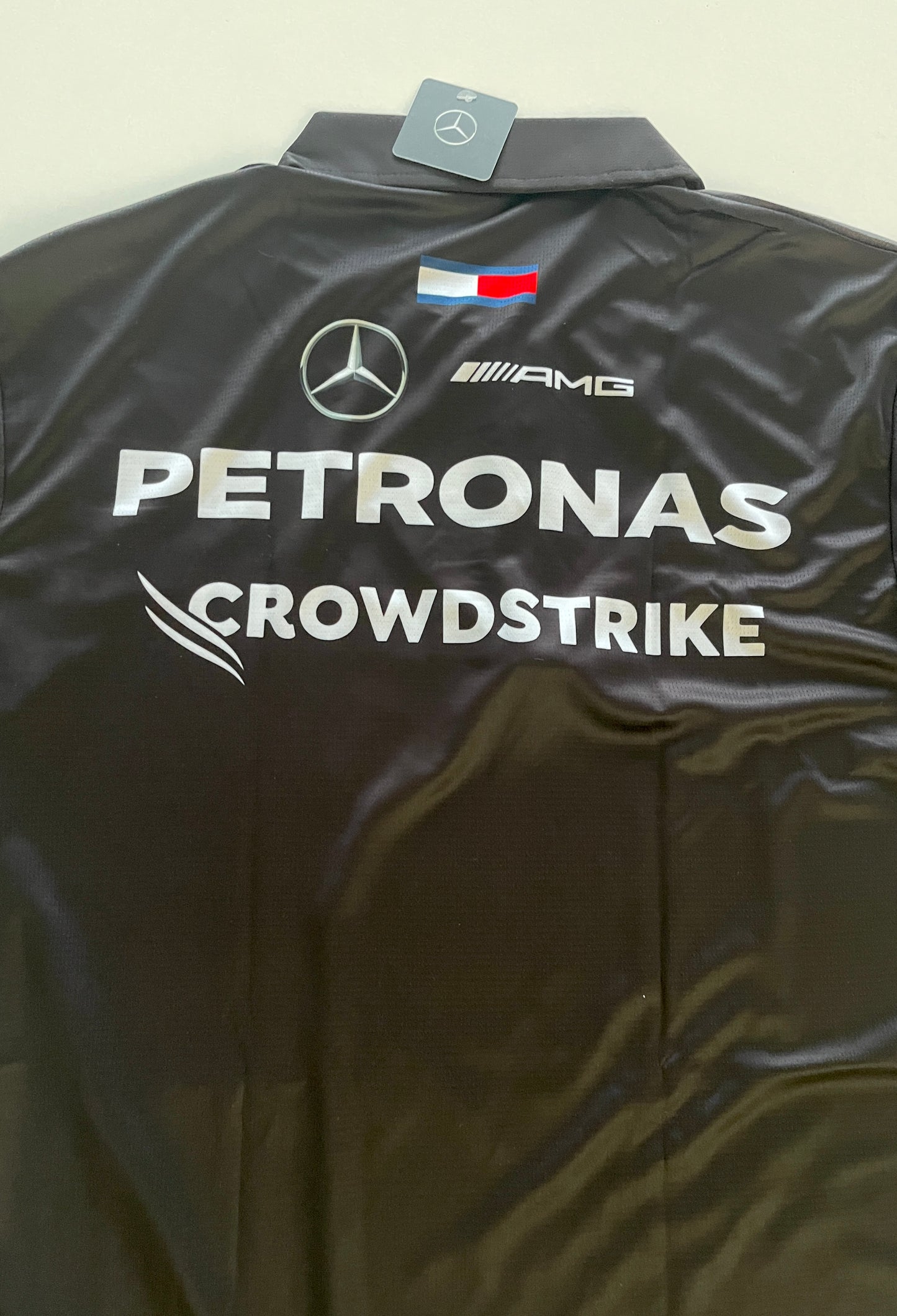 Mercedes Formula 1 Black Team Polo – Classic Silver Arrows Racing Design