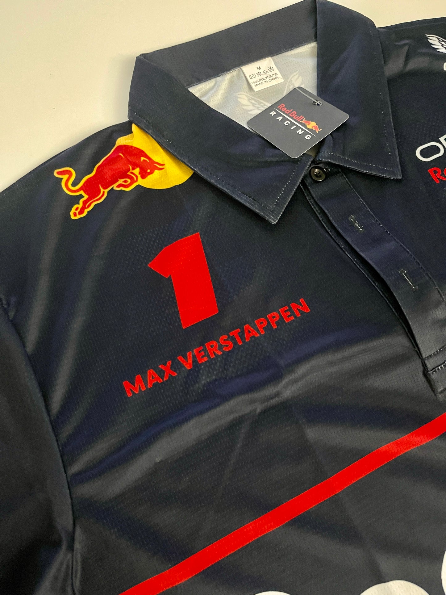 Red Bull Formula 1 Navy Polo – Max Verstappen 1- Classic Team Racing Design