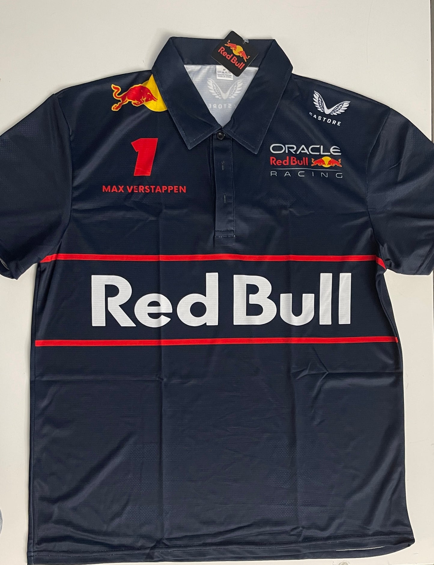 Red Bull Formula 1 Navy Polo – Max Verstappen 1- Classic Team Racing Design
