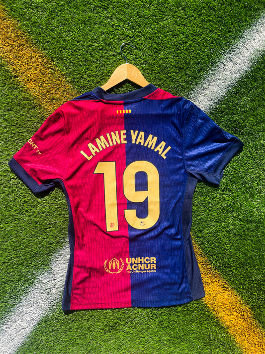 Barcelona 2024-2025 Home Jersey – Lamine Yamal #19 Cactus Jack Travis Scott Modern Football Shirt - Five Of Cups Official