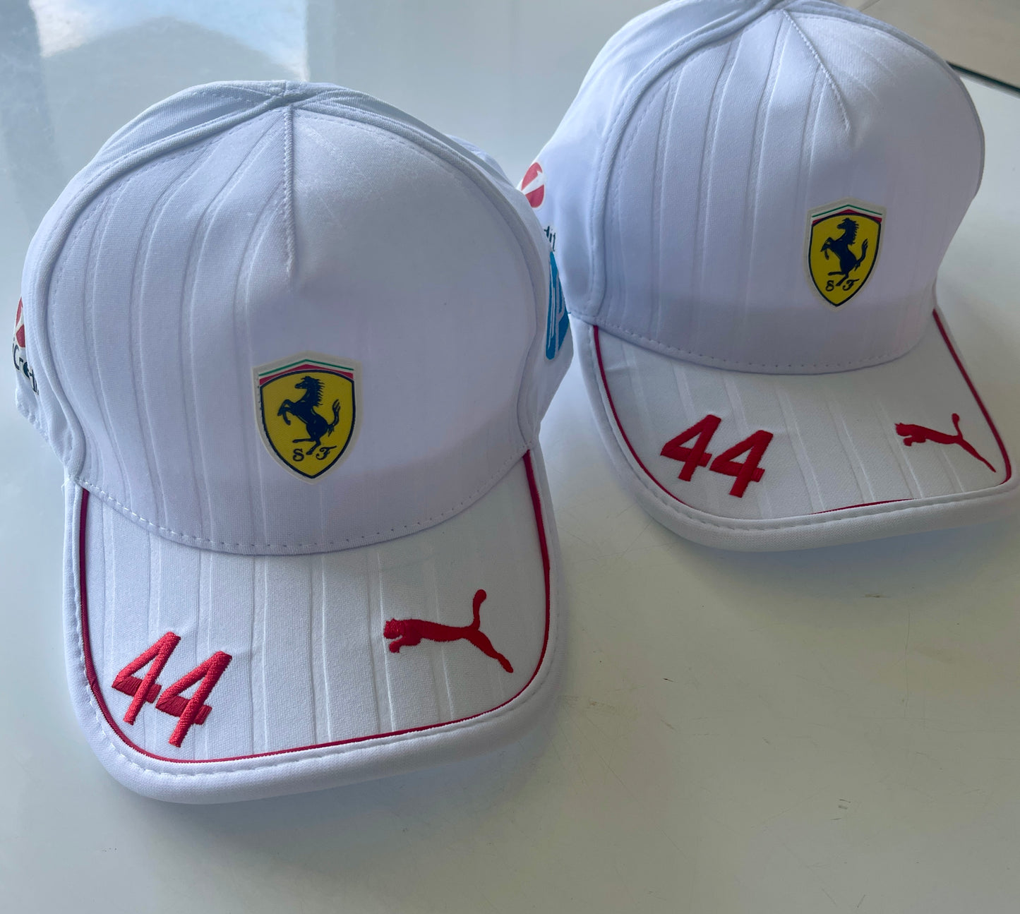 Ferrari 2025 Lewis Hamilton Red/ White Hat #44 – Prancing Horse Racing Cap