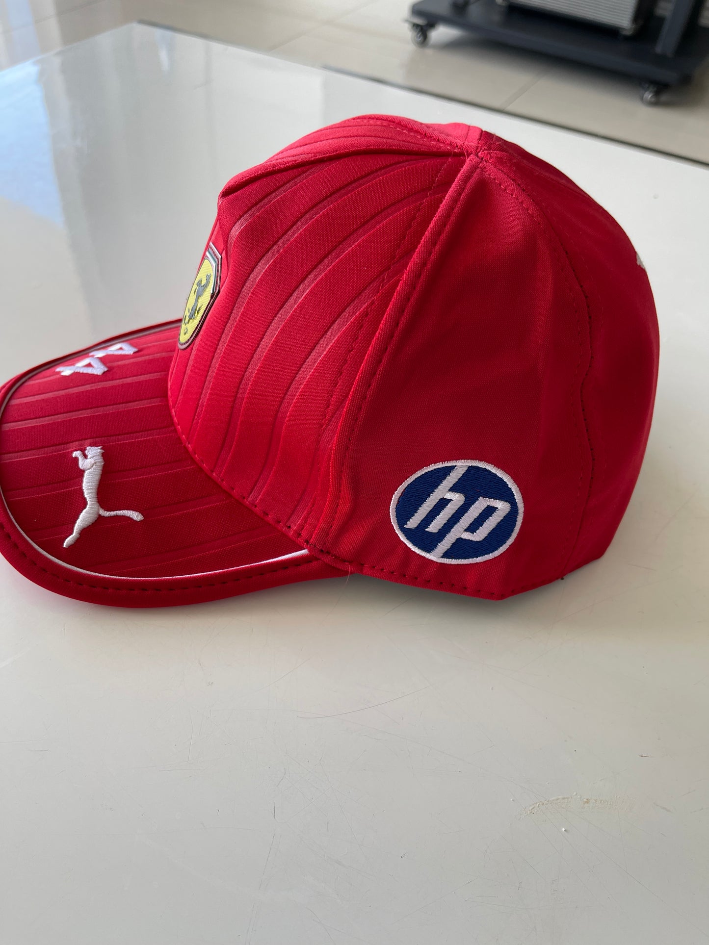 Ferrari 2025 Lewis Hamilton Red/ White Hat #44 – Prancing Horse Racing Cap