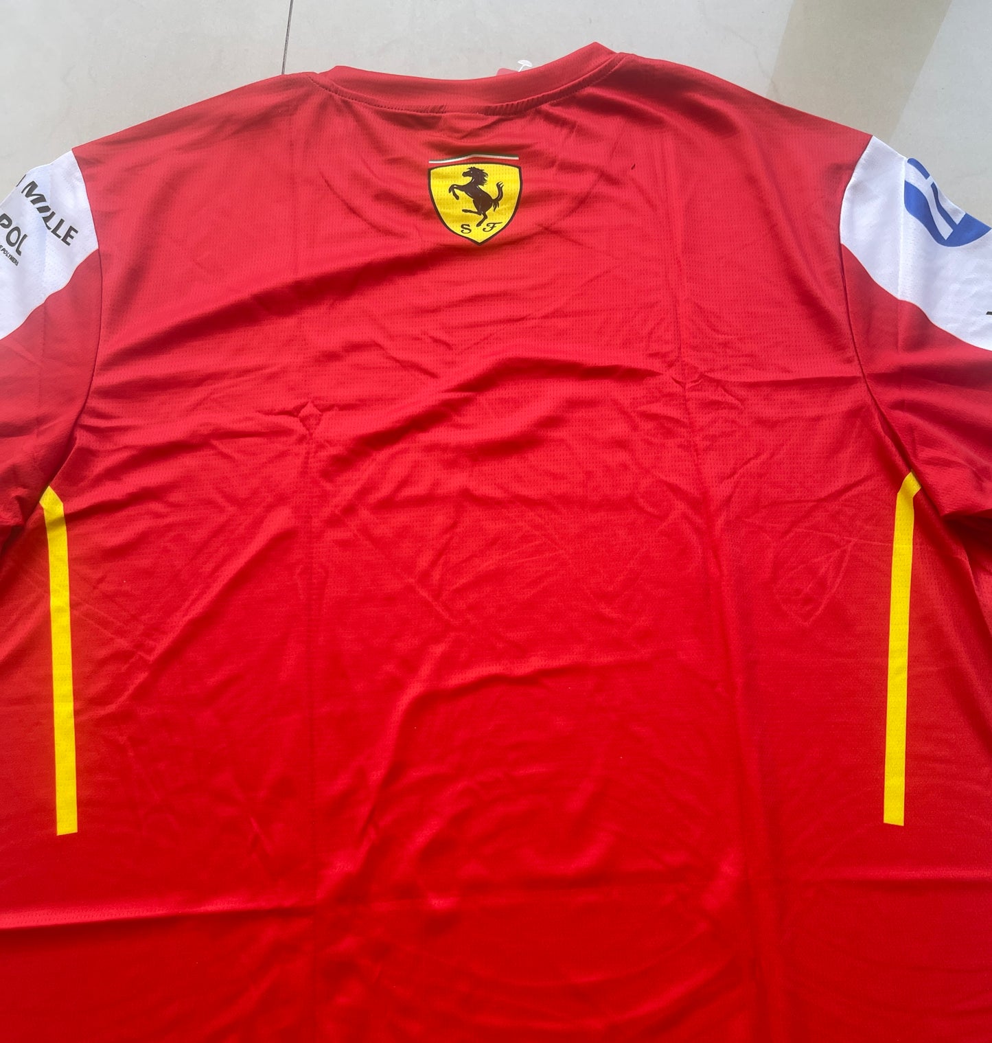 Ferrari Formula 1 Red Team Jersey – Classic Red with White Sleeves Design