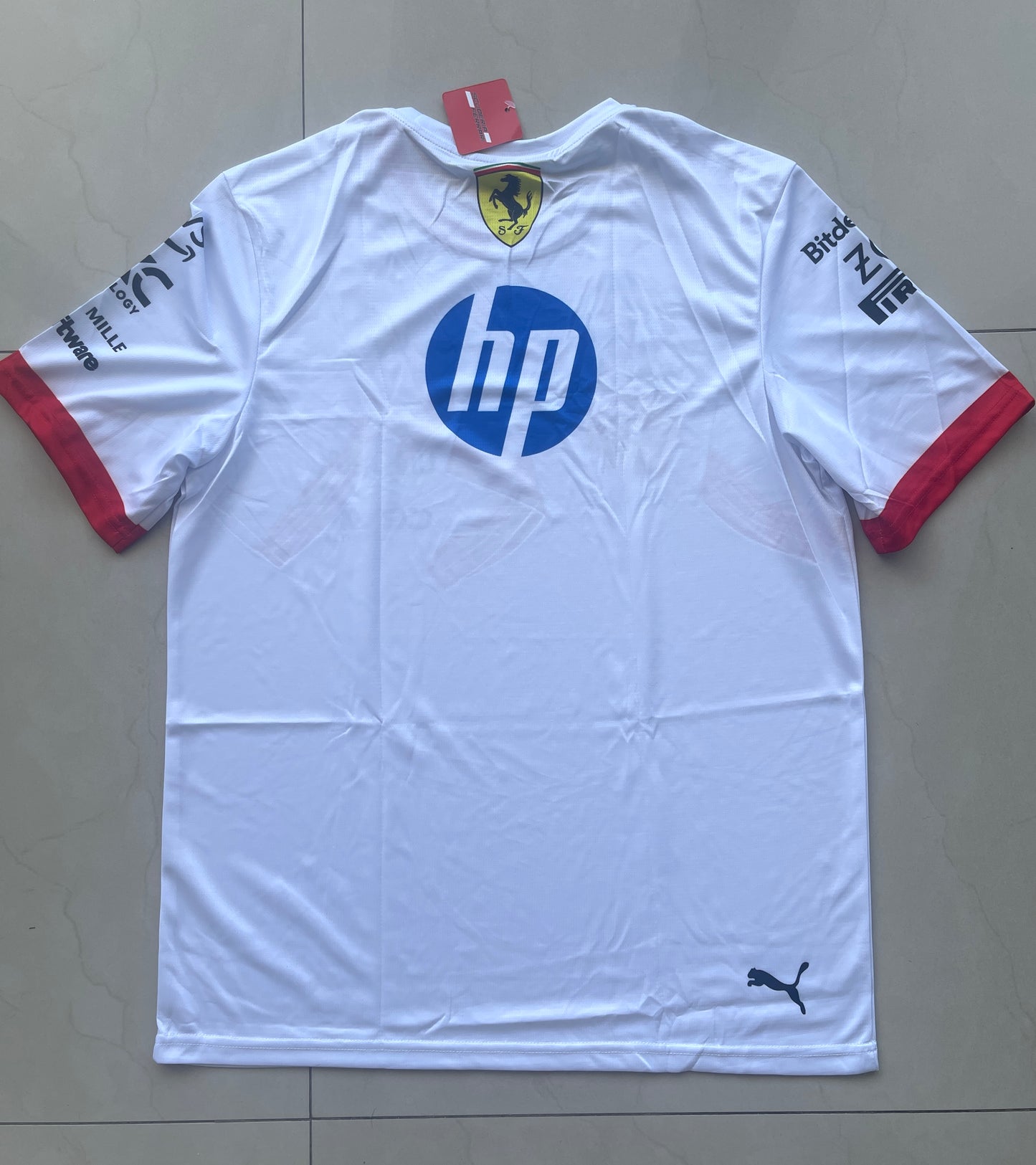 Ferrari Formula 1 White Team Jersey – Clean Racing Inspired Design