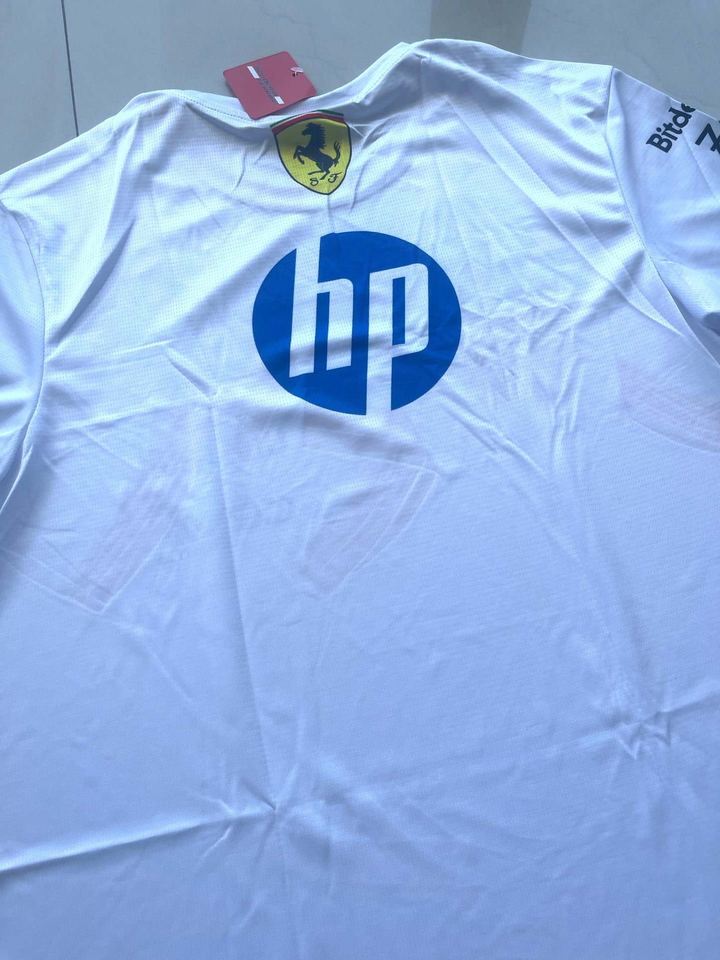 Ferrari Formula 1 White Team Jersey – Clean Racing Inspired Design