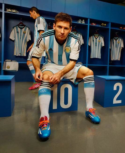 Argentina 2014 Home Messi #10 Vintage Adidas Soccer Jersey – Retro World Cup Edition (Copy)