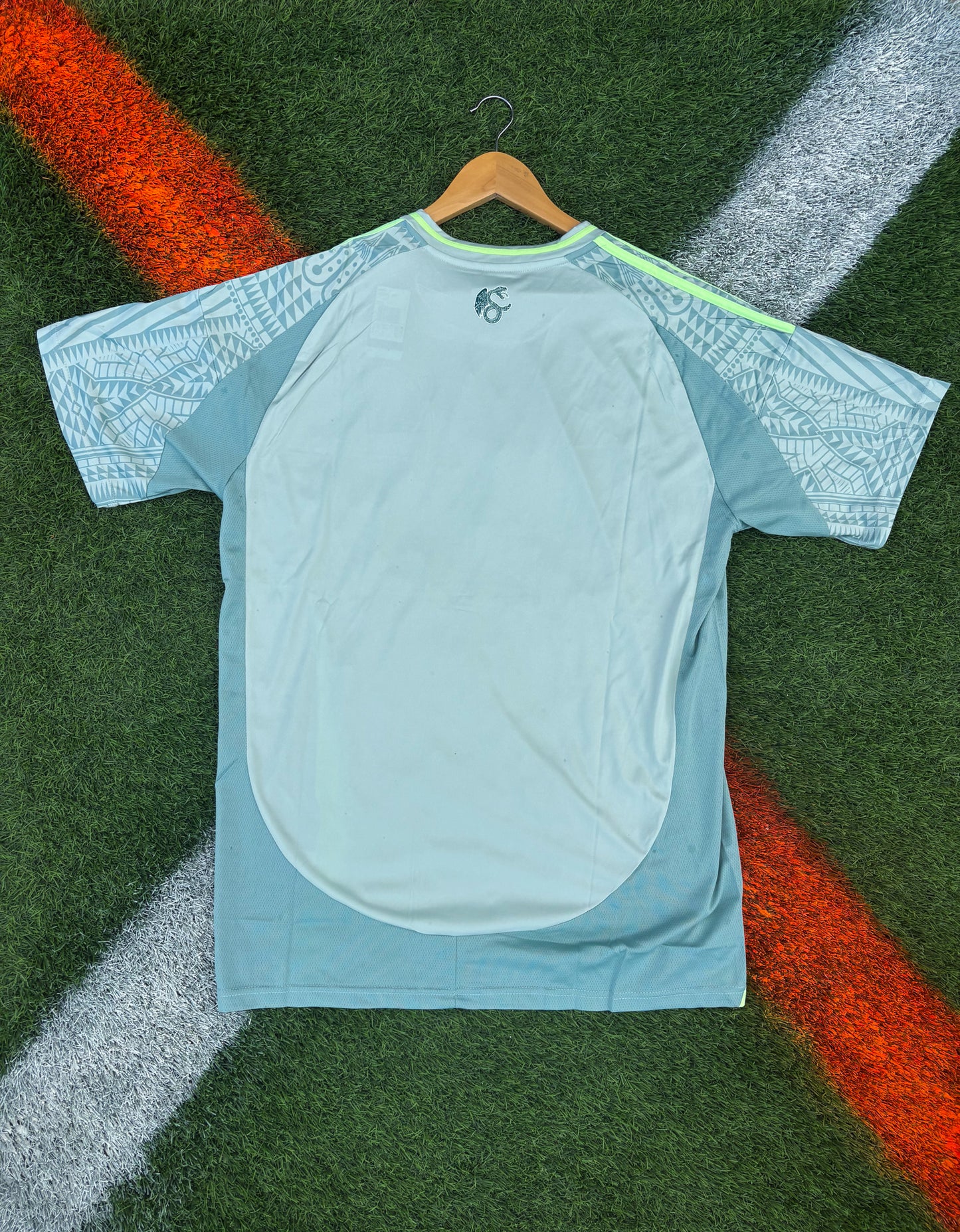 Mexico 2024–2025 Away Jersey – Aztec Snake Pattern in Linen Green