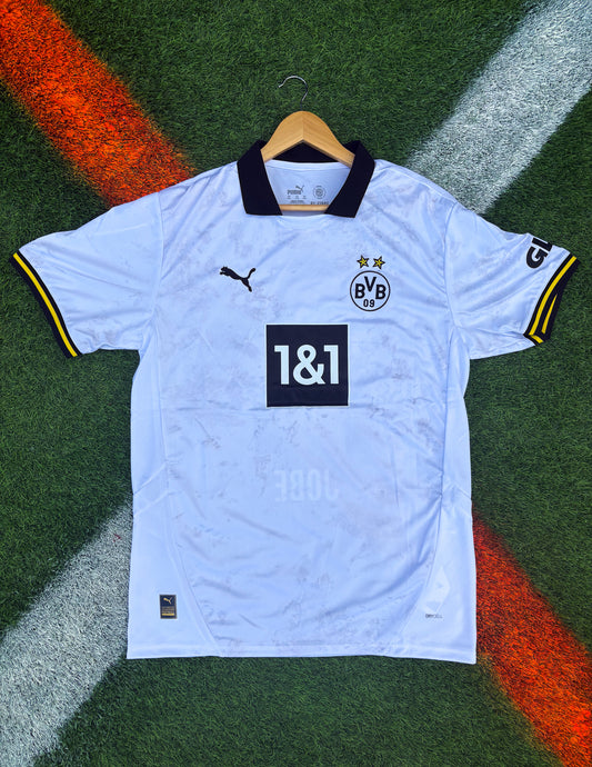 Borussia Dortmund 2024‑25 Third Jersey – Jobe Bellingham #77- Monochrome White Borsigplatz inspire