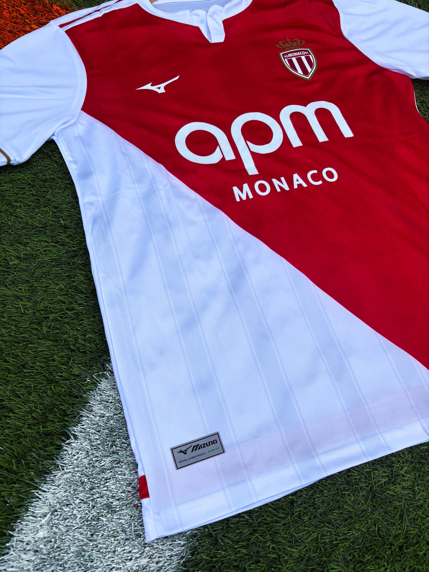 AS Monaco 2025/26 Home Jersey – Pogba #8 – Regal Red & White of the Principality
