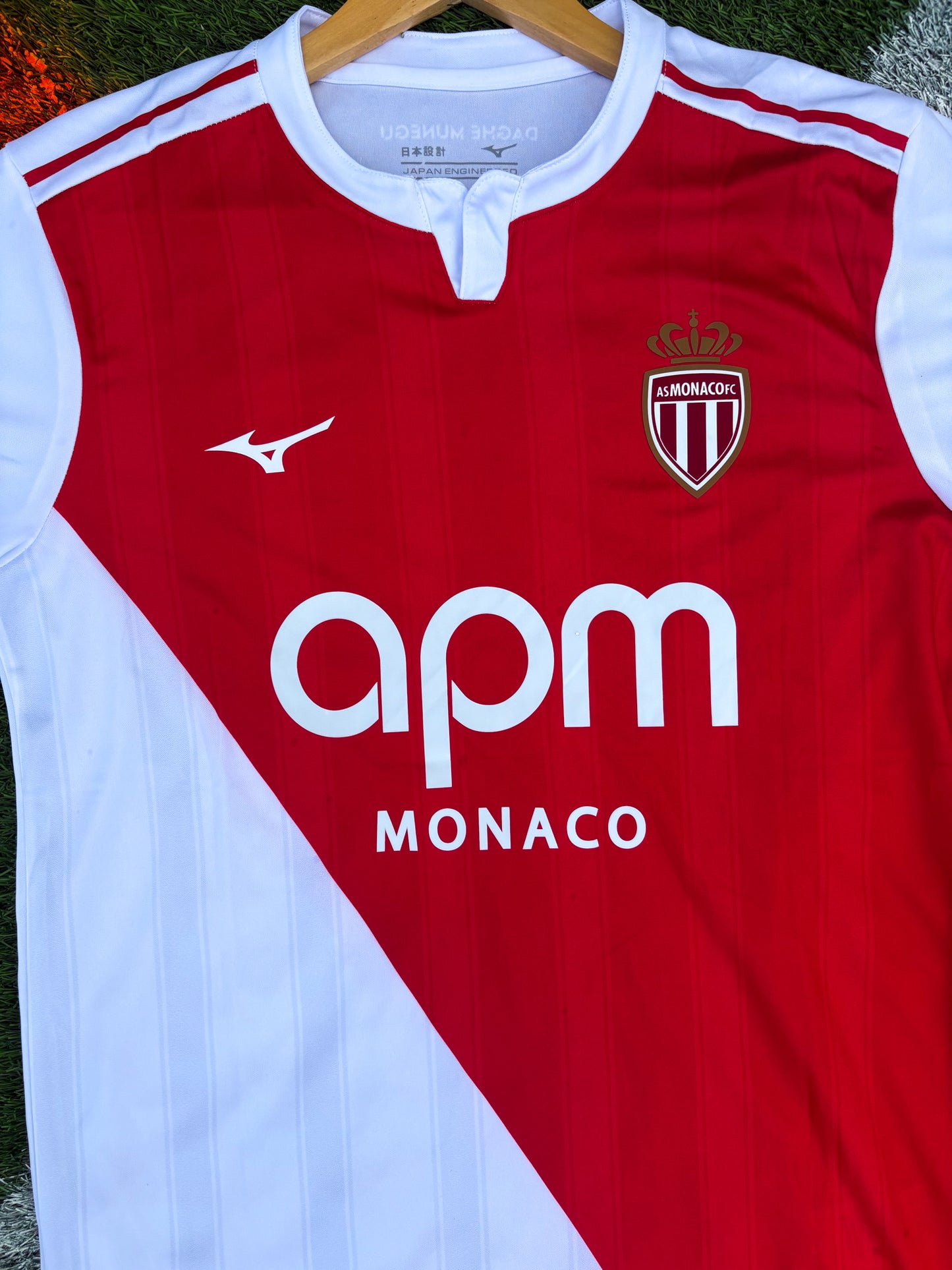 AS Monaco 2025/26 Home Jersey – Pogba #8 – Regal Red & White of the Principality