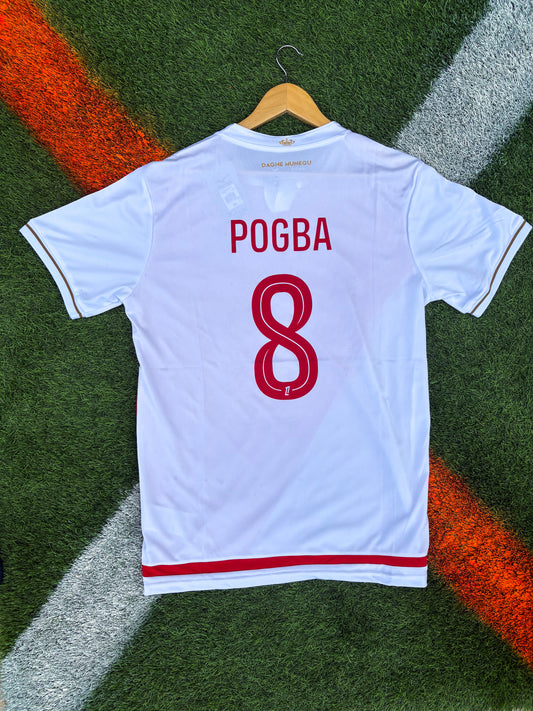 AS Monaco 2025/26 Home Jersey – Pogba #8 – Regal Red & White of the Principality