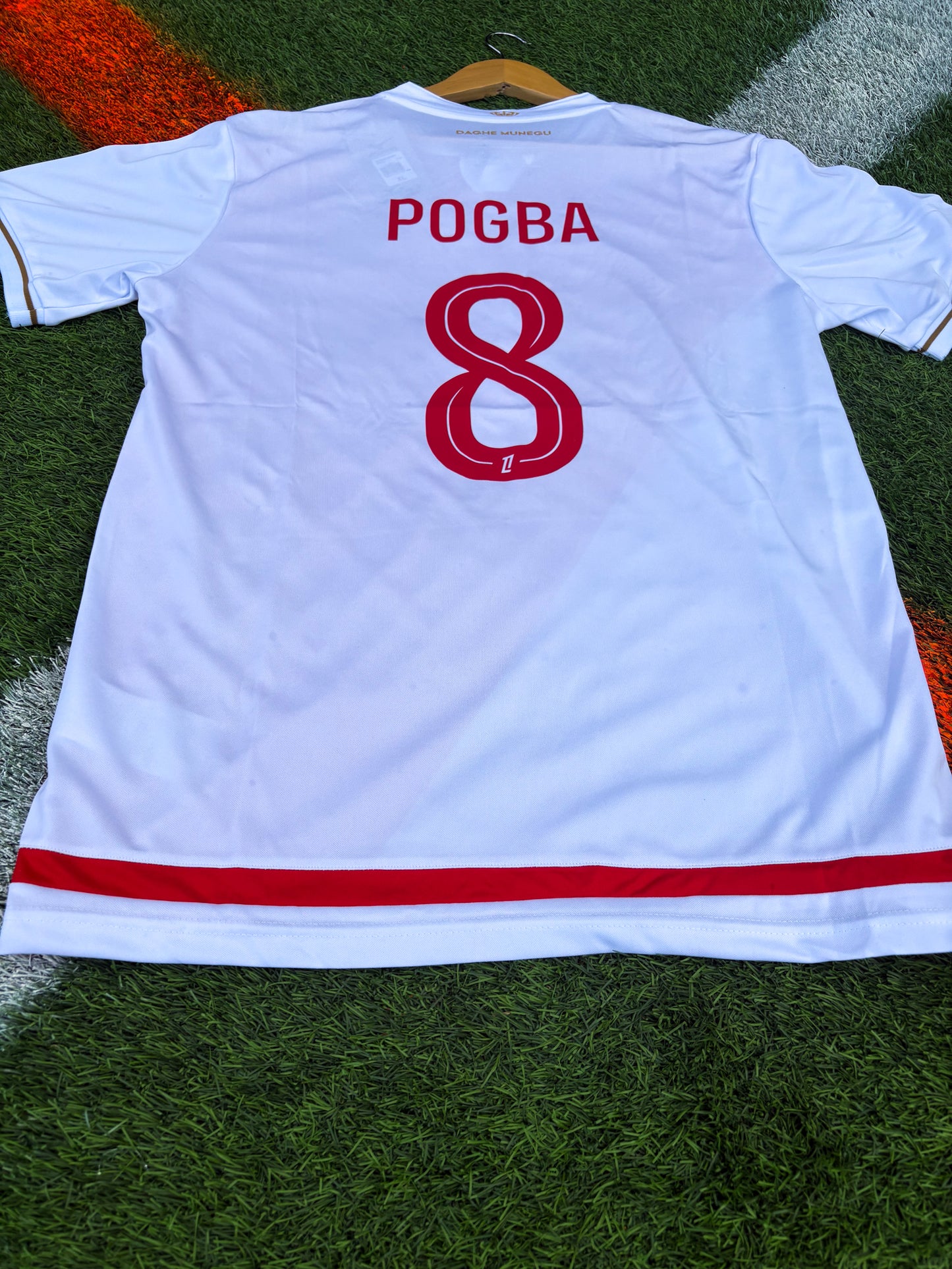 AS Monaco 2025/26 Home Jersey – Pogba #8 – Regal Red & White of the Principality