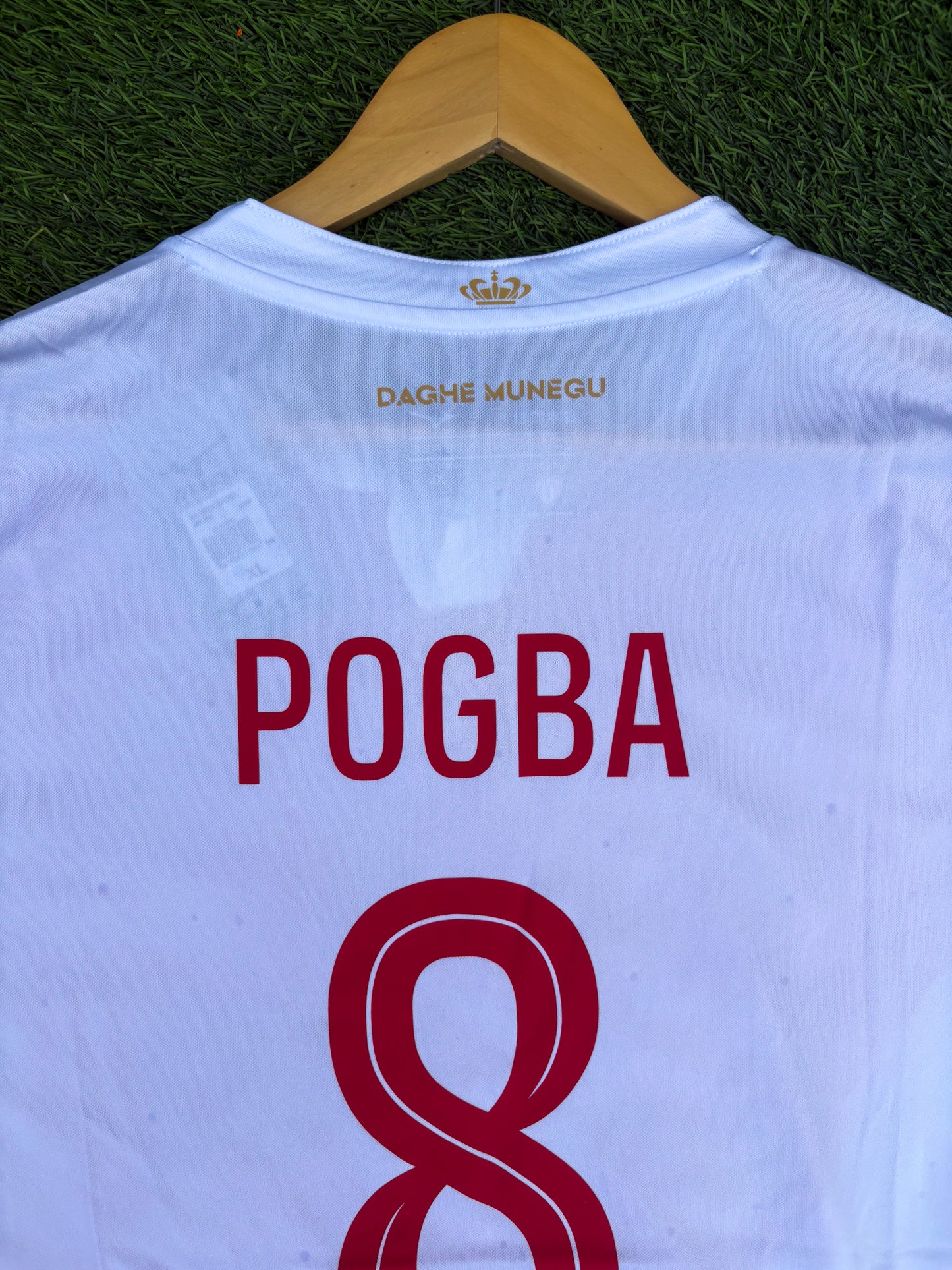 AS Monaco 2025/26 Home Jersey – Pogba #8 – Regal Red & White of the Principality