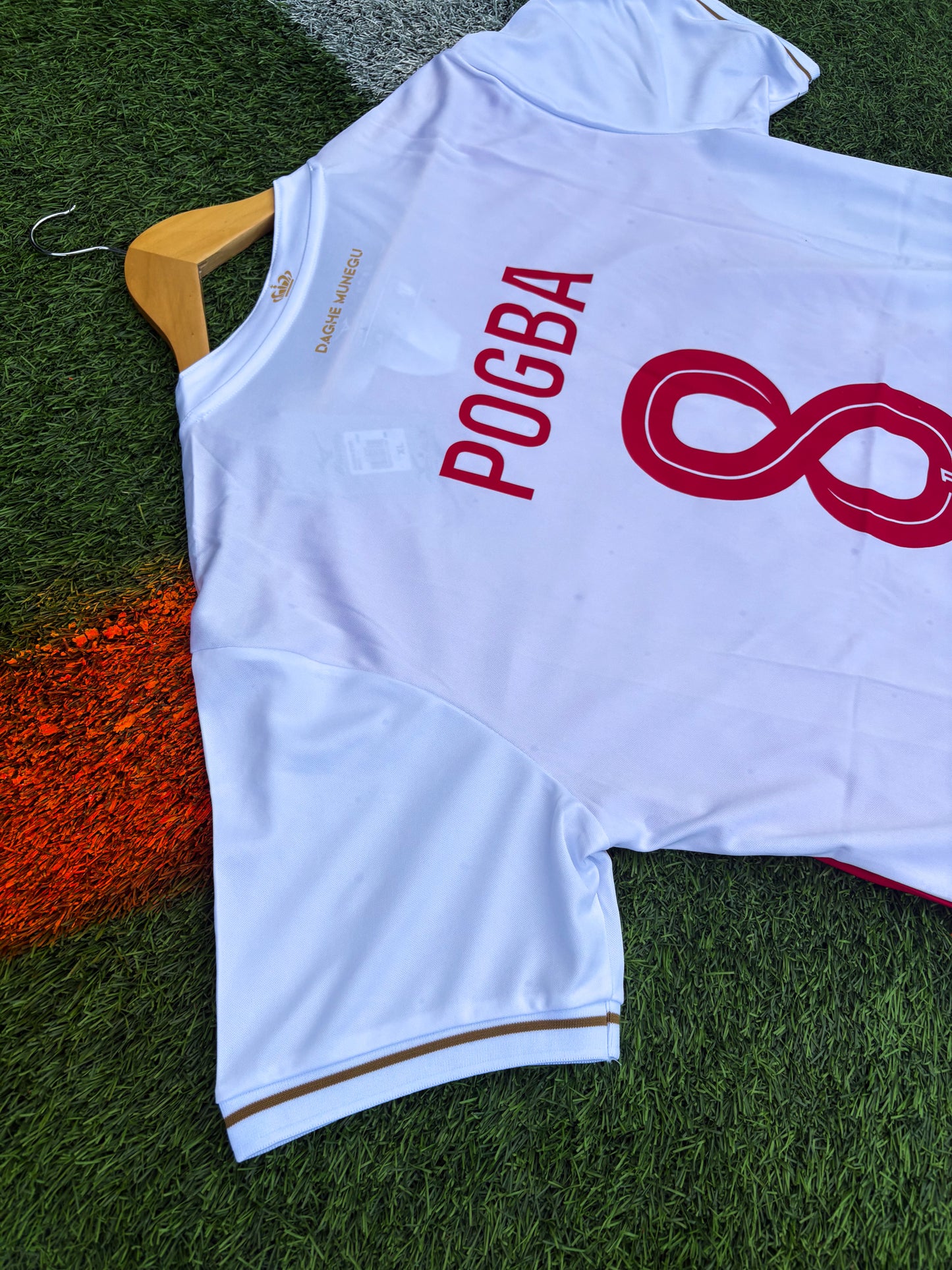 AS Monaco 2025/26 Home Jersey – Pogba #8 – Regal Red & White of the Principality