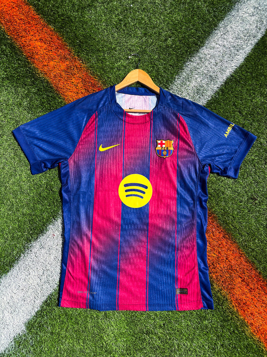 FC Barcelona 2025–2026 Home Jersey – Pedri #8 – Blaugrana Gradient Strip Kit