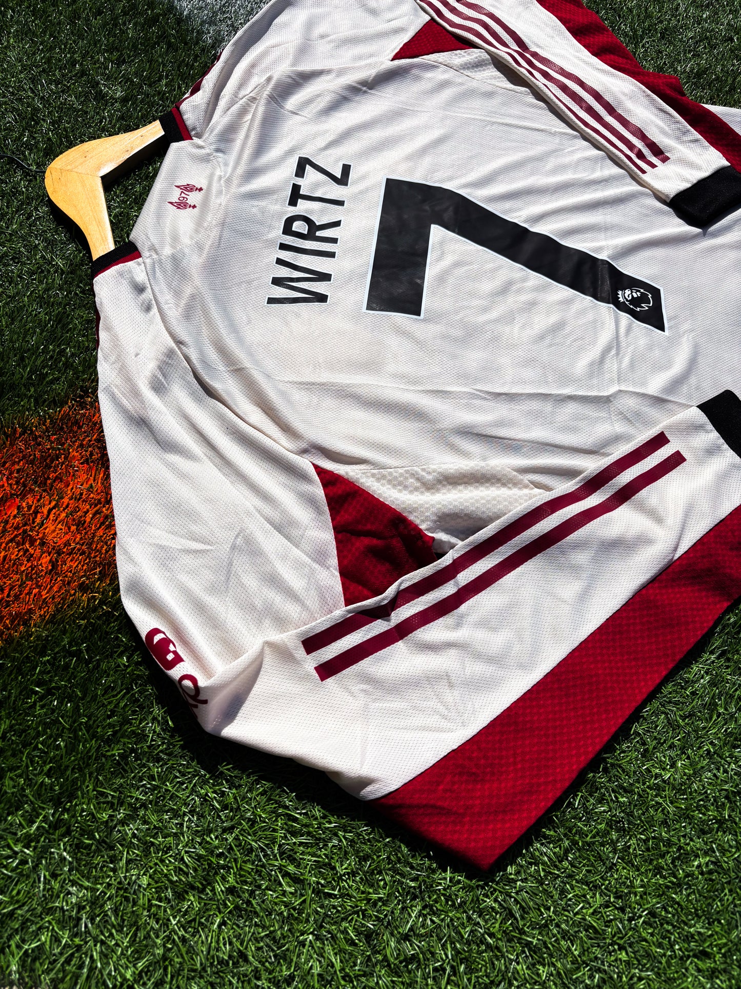 Liverpool 2025–26 Away Jersey  – Cream Off‑White with Red & Black Trim