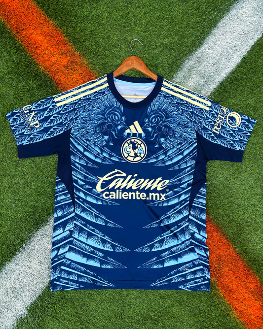 Club América 2025–26 Away Jersey – Navy Eagle Feathers – adidas