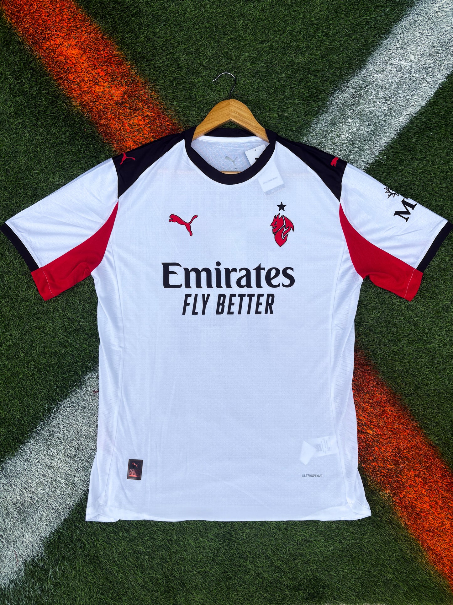 AC Milan 2025/26 Away Jersey – Modrić #14 – White & Red Devil Edition