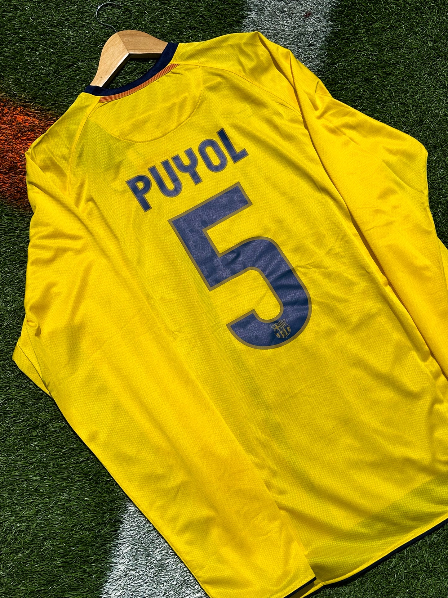 FC Barcelona 2008–09 Away Jersey – Bright Yellow – Treble Season Tribute