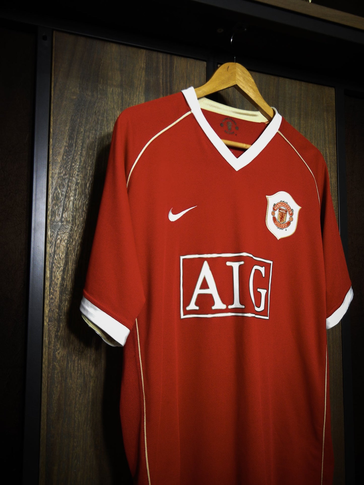 Manchester United 2006/07 Home Jersey – Cristiano Ronaldo #7 – XL – Red Nike Shirt – (MPN: 146814)