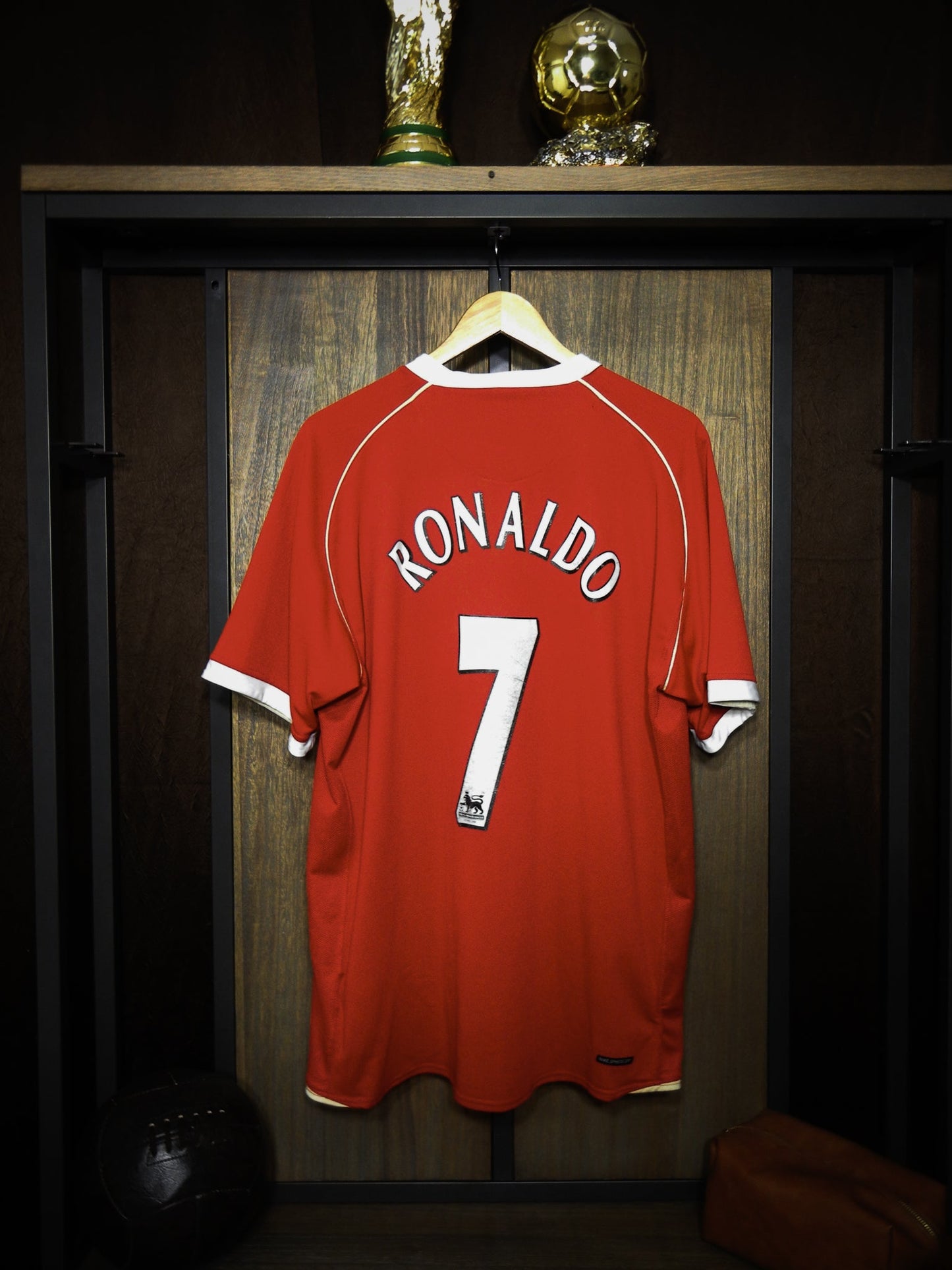 Manchester United 2006/07 Home Jersey – Cristiano Ronaldo #7 – XL – Red Nike Shirt – (MPN: 146814)