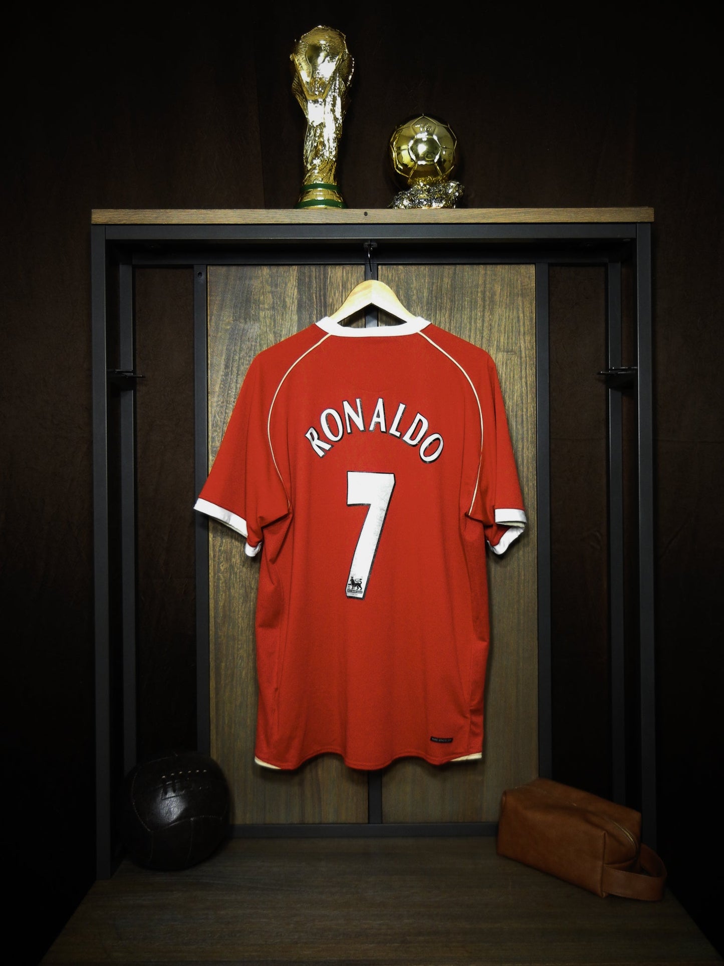 Manchester United 2006/07 Home Jersey – Cristiano Ronaldo #7 – XL – Red Nike Shirt – (MPN: 146814)