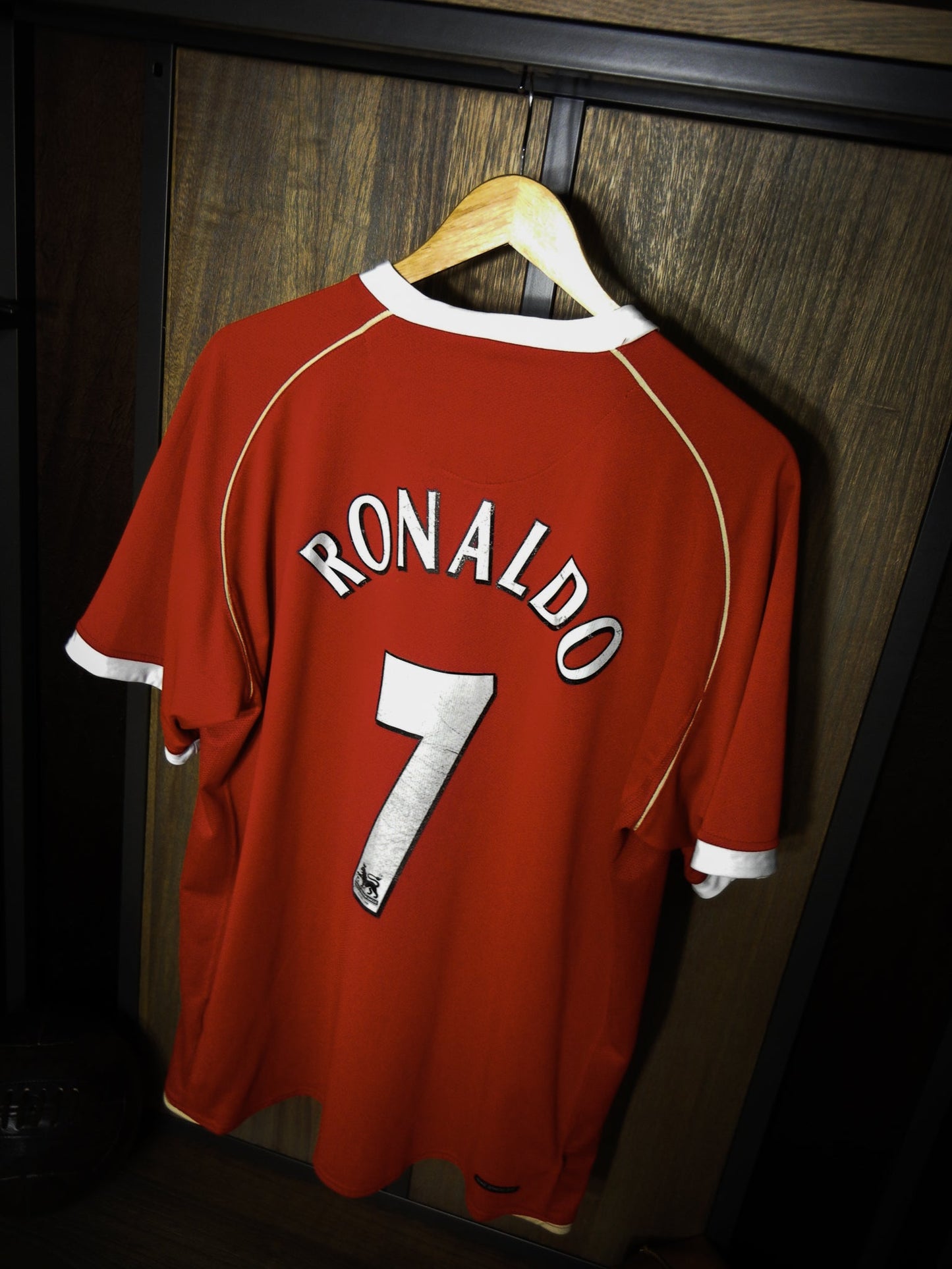 Manchester United 2006/07 Home Jersey – Cristiano Ronaldo #7 – XL – Red Nike Shirt – (MPN: 146814)