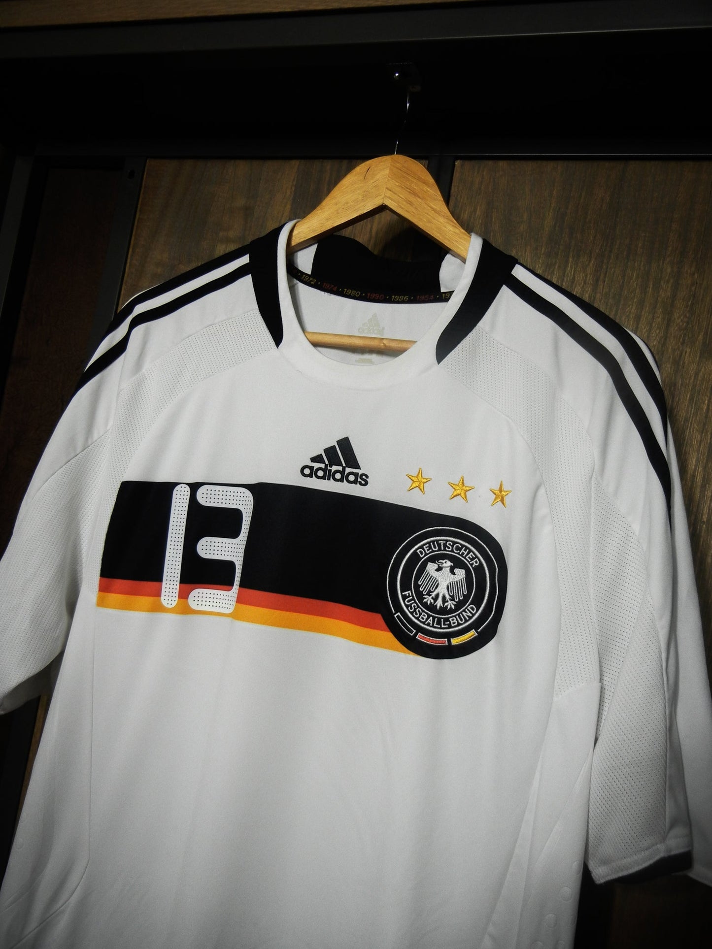 Germany 2008/09 Home Jersey – Michael Ballack #13 – XL – White Adidas Shirt – (MPN: 613200)