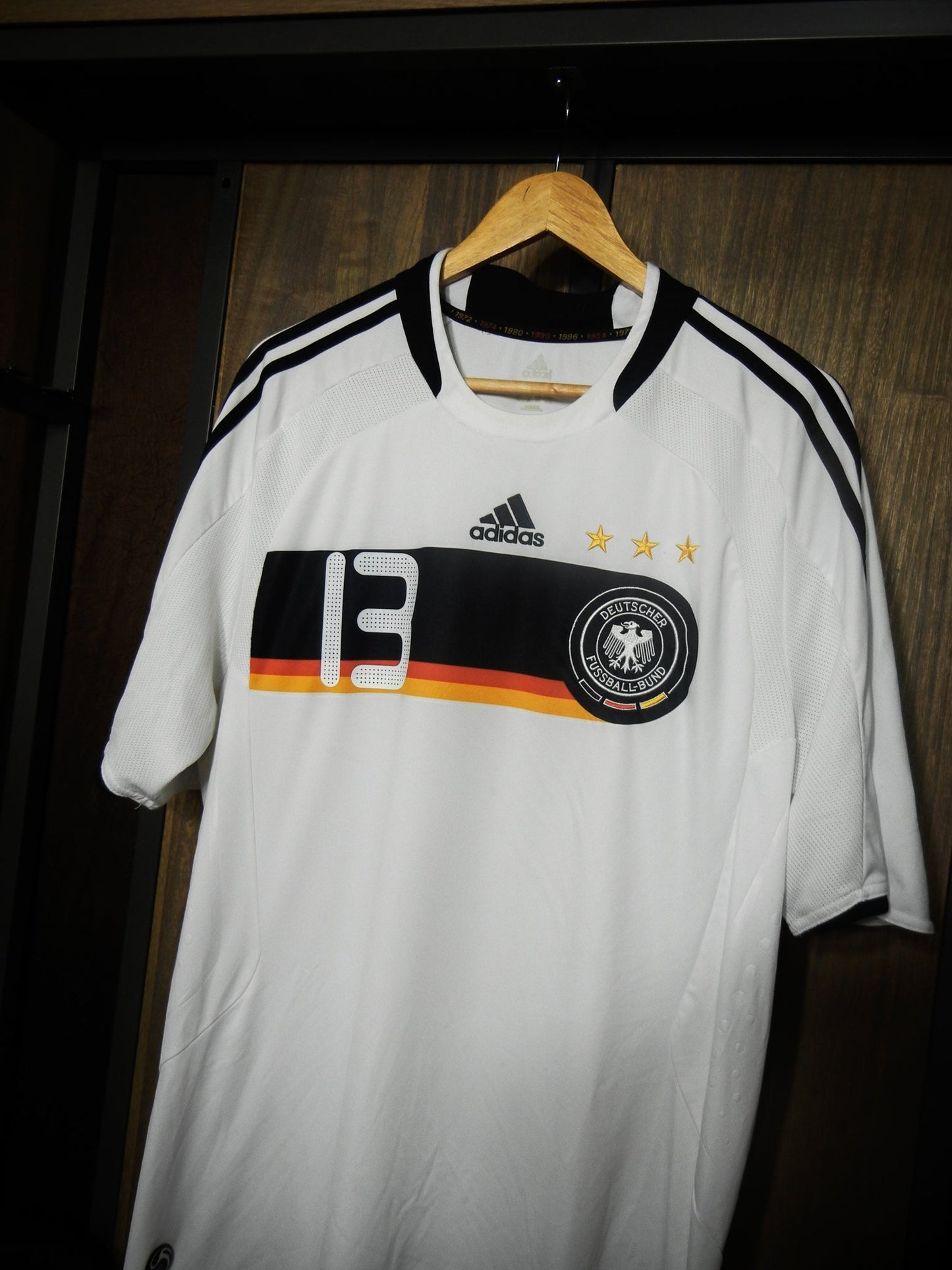 Germany 2008/09 Home Jersey – Michael Ballack #13 – XL – White Adidas Shirt – (MPN: 613200)